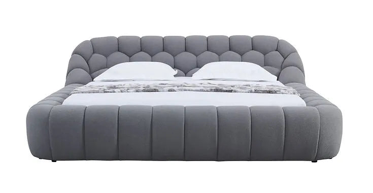 Bubbles Grey King Bed by New Era Innovations at Eve Furniture