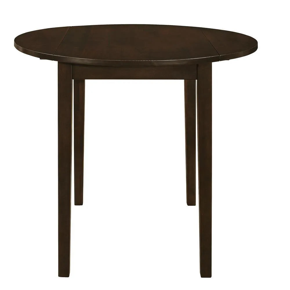 Bucknell Cappuccino/Tan 3-Piece Dining Set with Drop Leaf by Coaster at Eve Furniture
