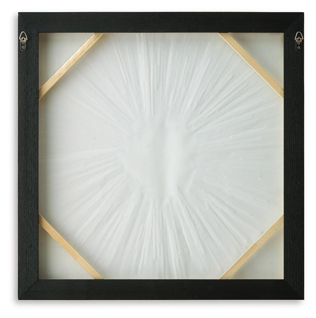 Buddins Black/Gold Finish Wall Art by Ashley at Eve Furniture