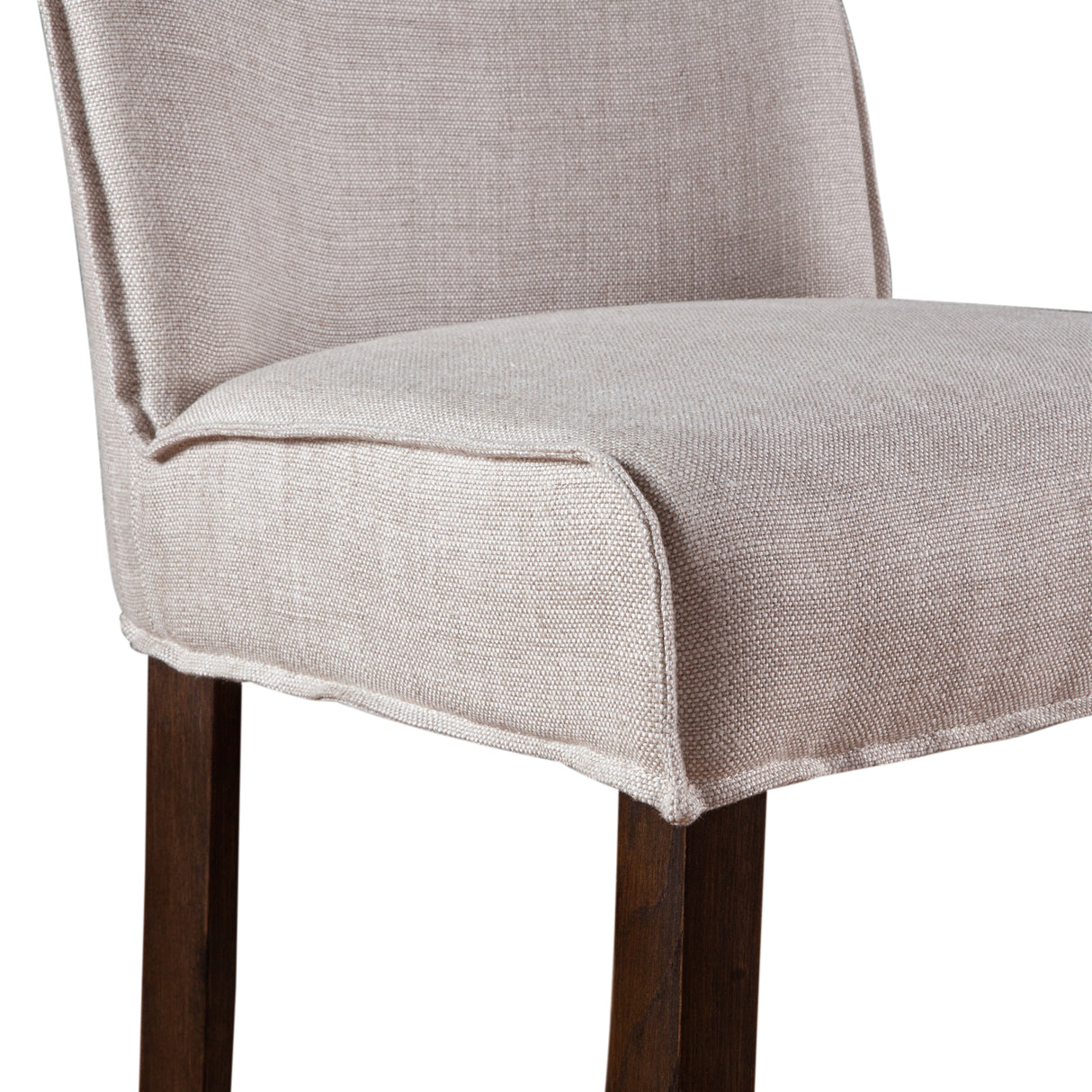 Buddy 20" Counter Chair in Beige Linen with Dark Legs by Home Trends & Design at Eve Furniture