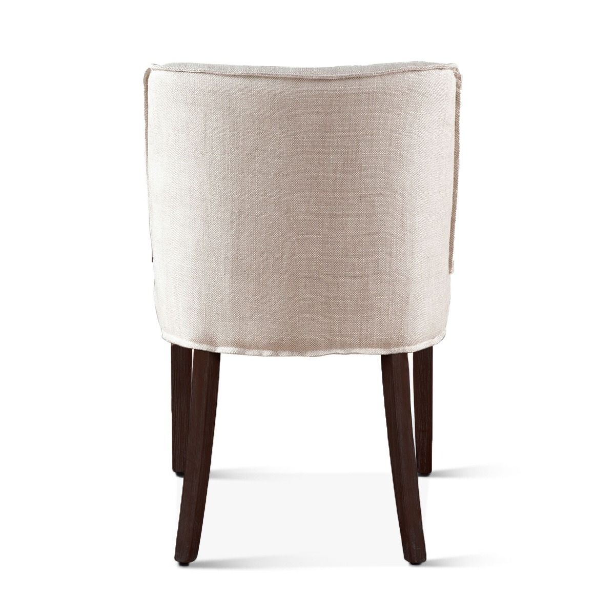 Buddy 20" Dining Chair in Beige Linen with Dark Legs, Set of 2 by Home Trends & Design at Eve Furniture