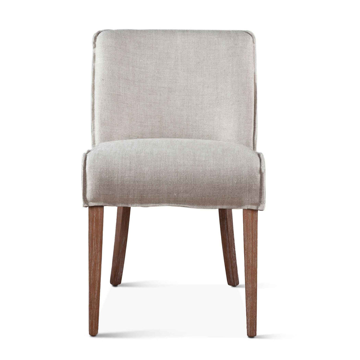 Buddy 20" Dining Chair in Beige Linen with Natural Legs, Set of 2 by Home Trends & Design at Eve Furniture