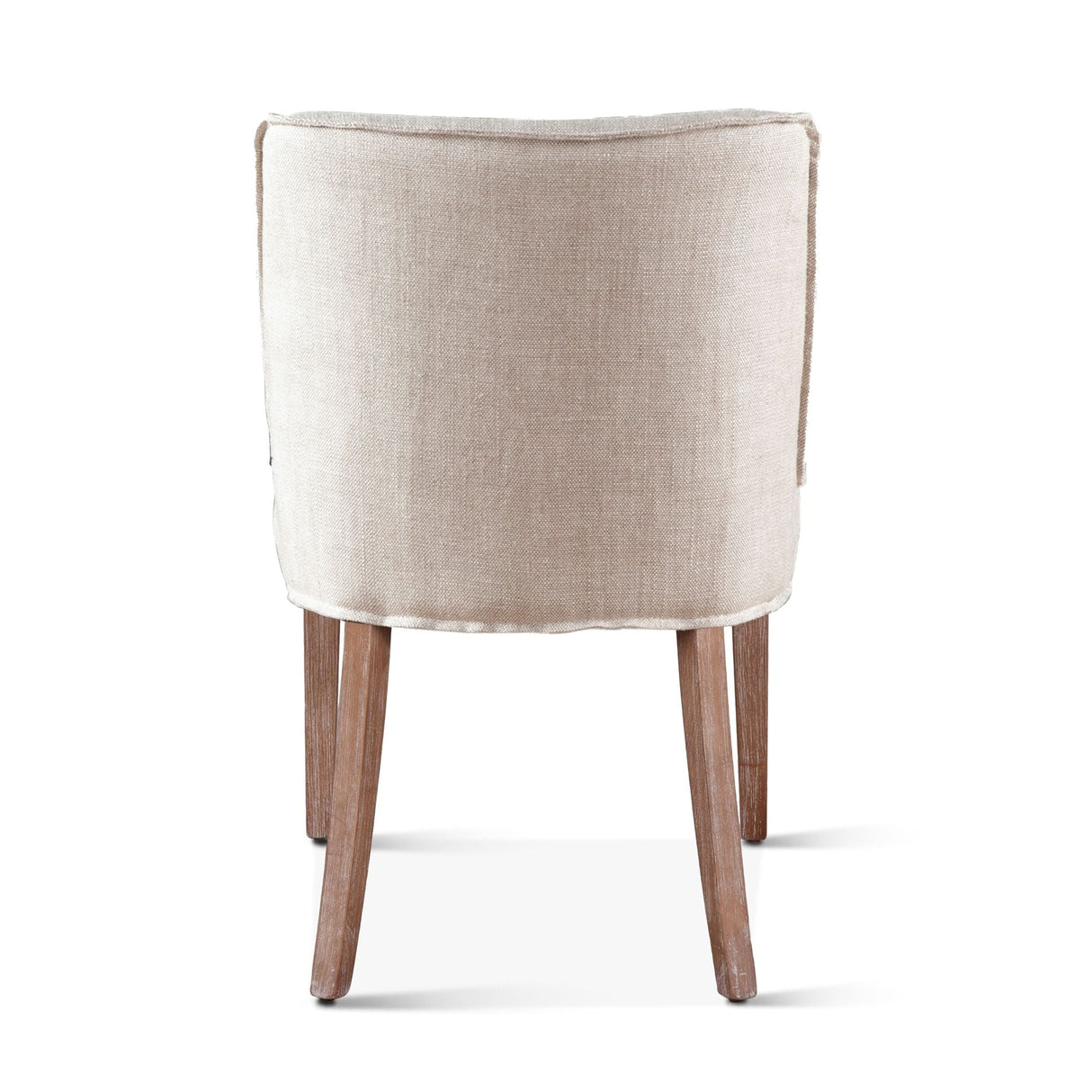 Buddy 20" Dining Chair in Beige Linen with Natural Legs, Set of 2 by Home Trends & Design at Eve Furniture
