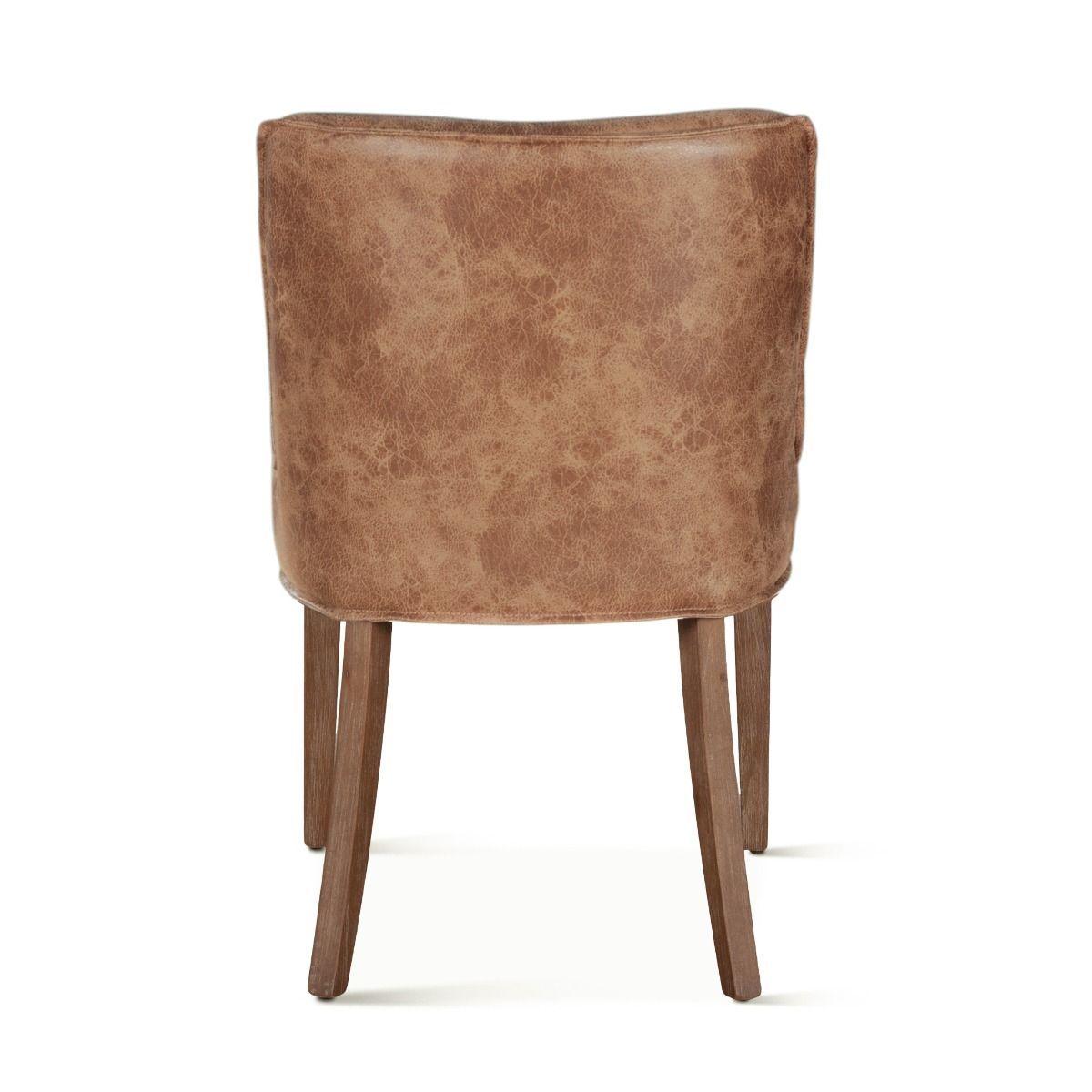 Buddy 20" Dining Chair in Tan Leather with Natural Legs by Home Trends & Design at Eve Furniture