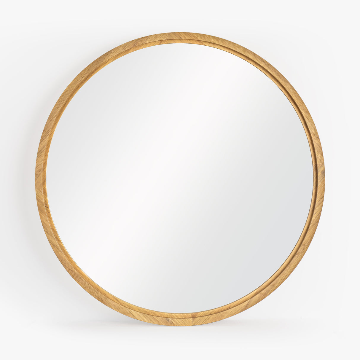 Buddy Round Oak Mirror by Co.House Designs at Eve Furniture