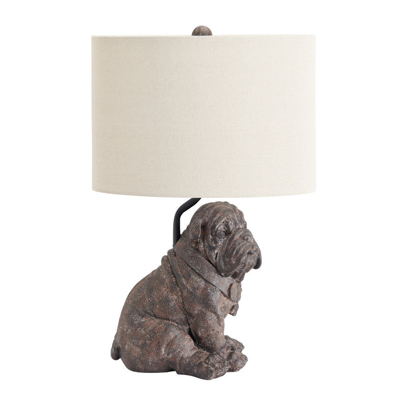 Bulldog Brown Table Lamp (Set of 2) by Crestview at Eve Furniture