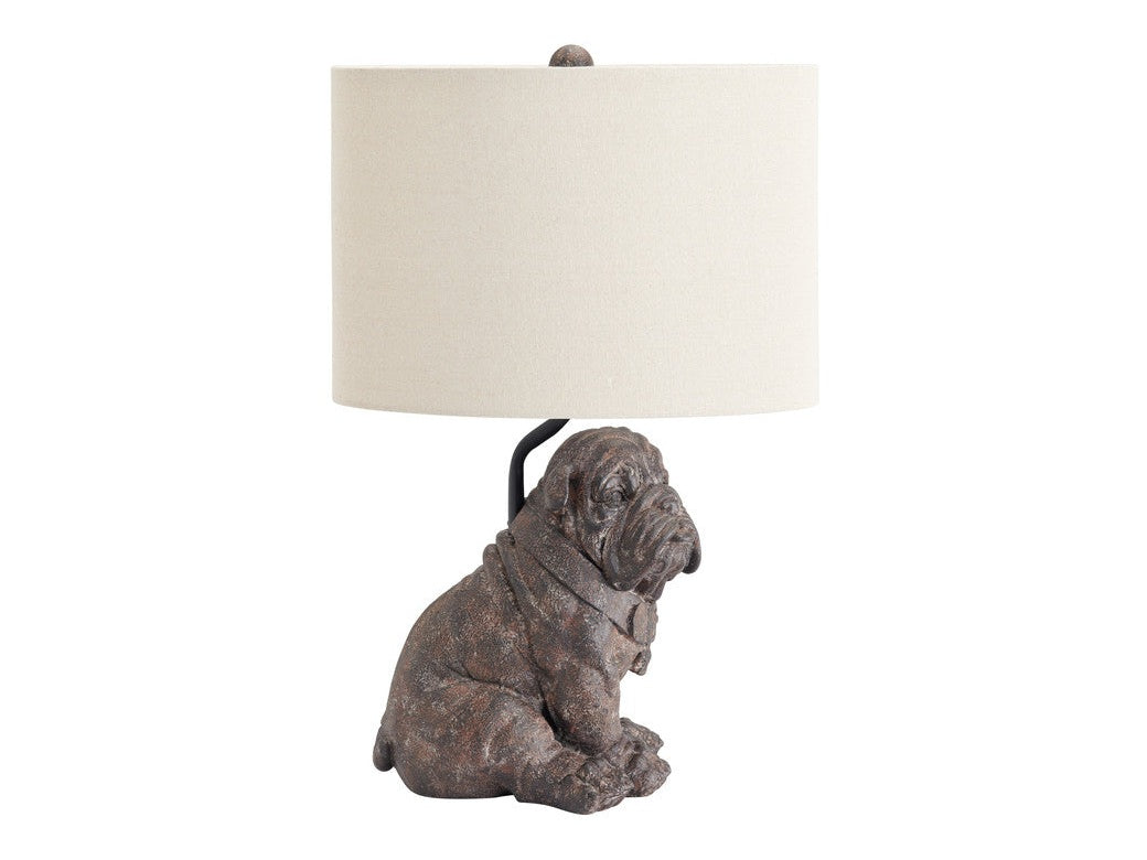 Bulldog Brown Table Lamp (Set of 2) by Crestview at Eve Furniture