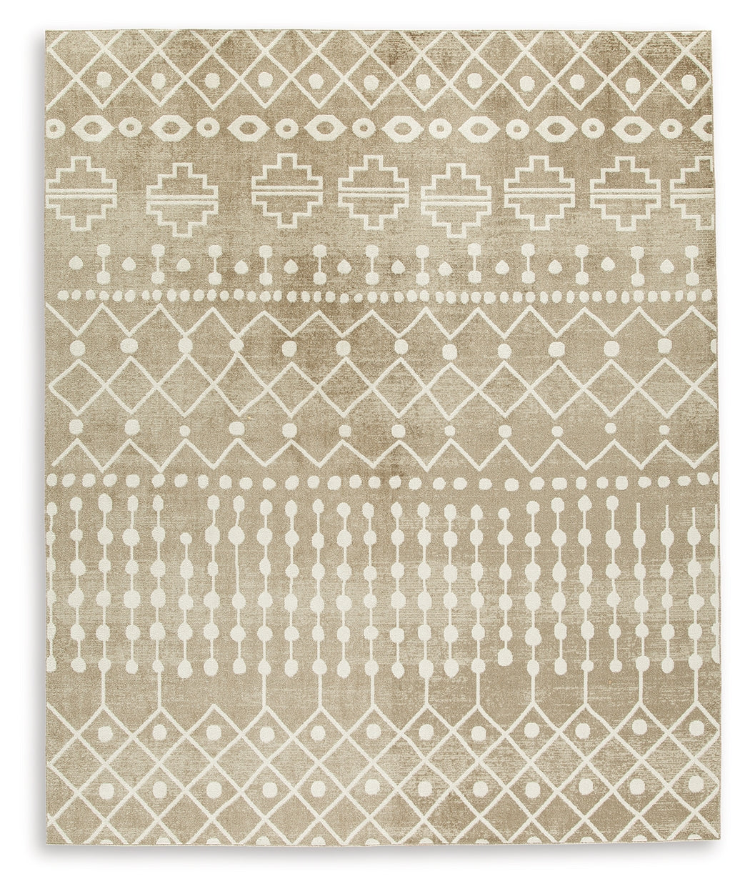 Bunchly Tan/Brown/Cream Large Rug by Ashley at Eve Furniture