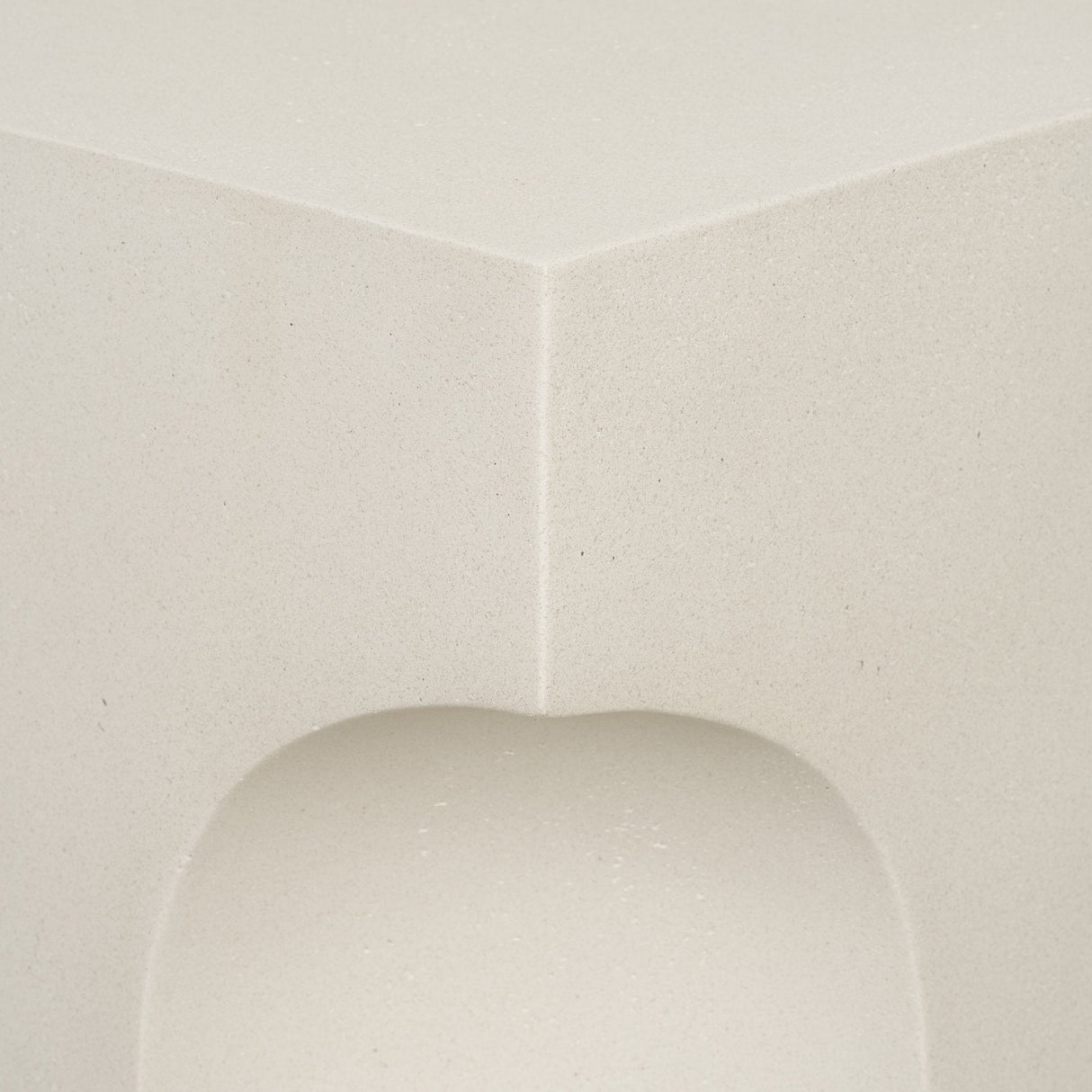 Bunda Square Sculptural Stone Finish Accent Table by Mercana at Eve Furniture