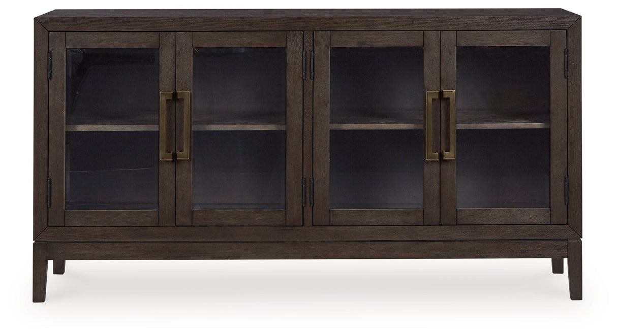 Burkhaus Dark Brown Counter Height Set with Server by Ashley at Eve Furniture