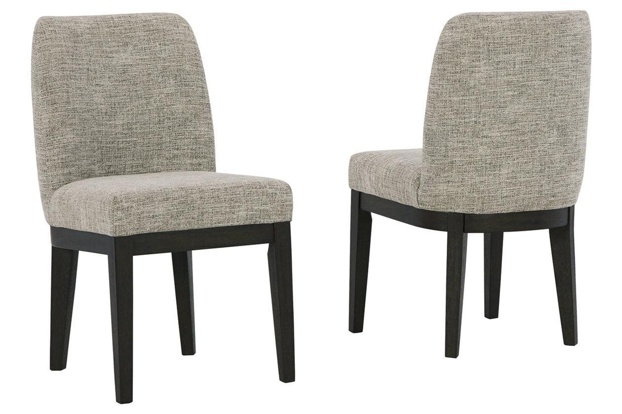 Burkhaus Dark Brown Dining Chair, Set of 2 by Ashley at Eve Furniture