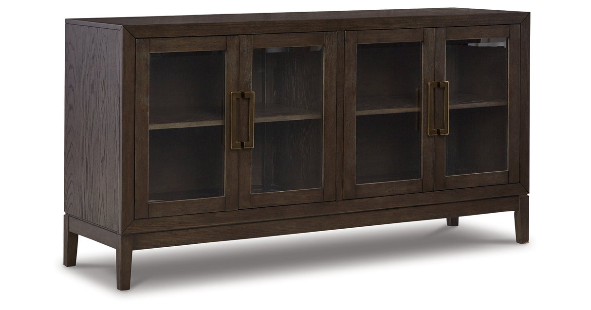 Burkhaus Dark Brown Dining Server by Ashley at Eve Furniture
