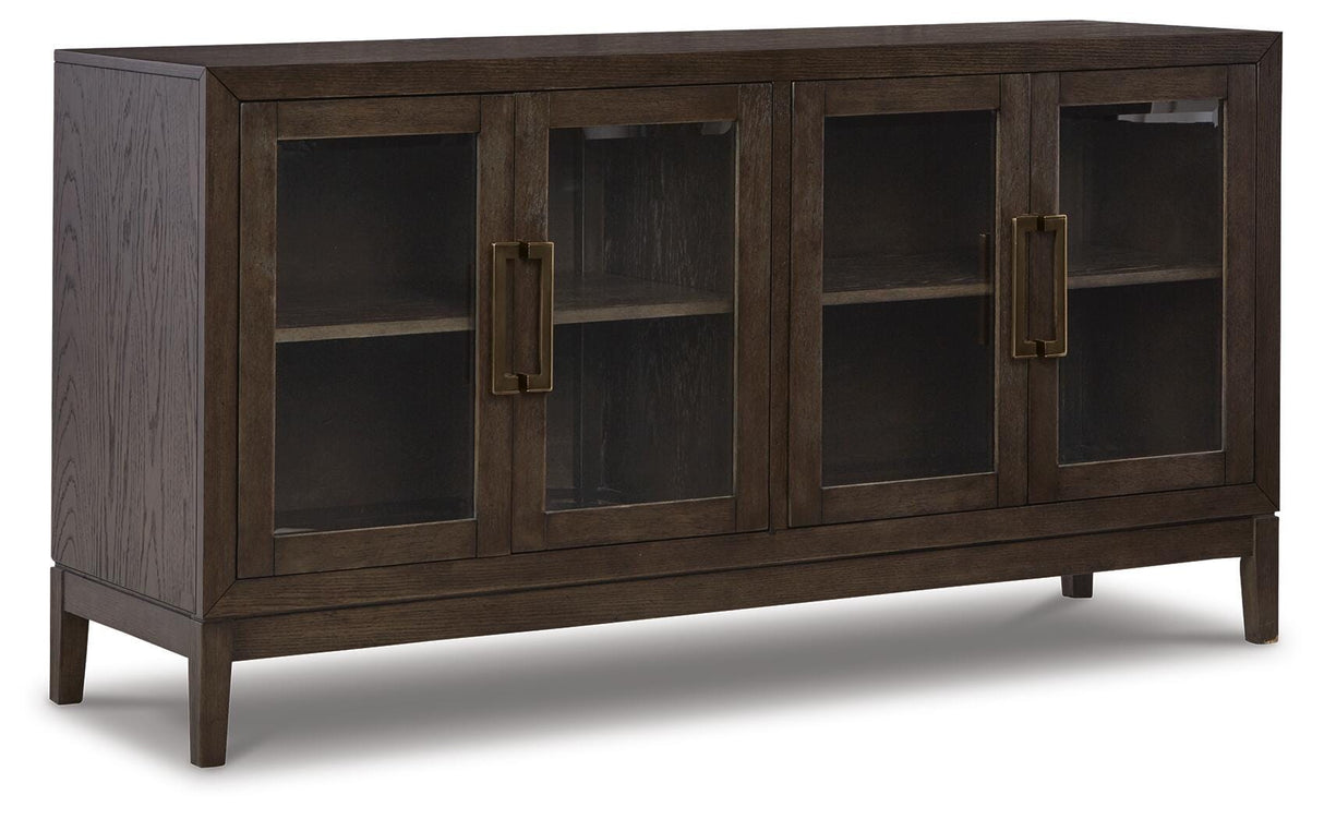 Burkhaus Dark Brown Dining Server by Ashley at Eve Furniture