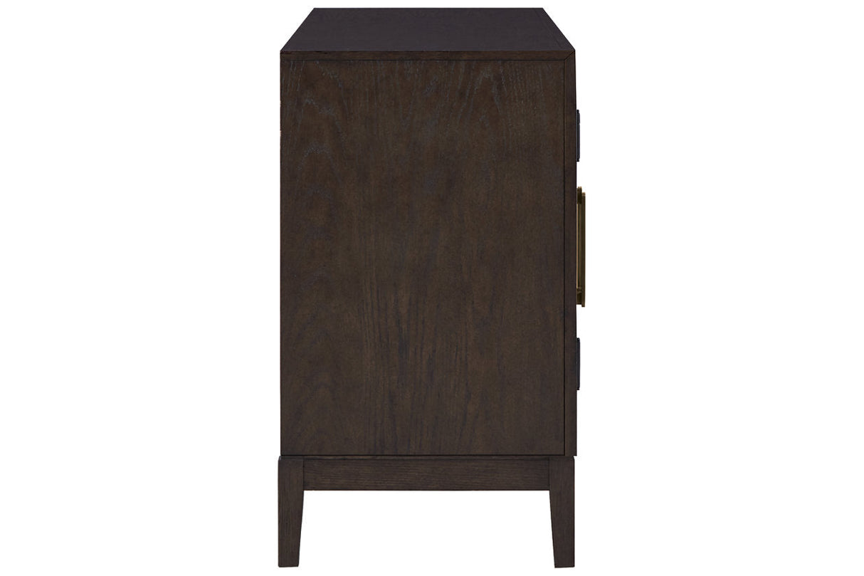 Burkhaus Dark Brown Dining Server by Ashley at Eve Furniture
