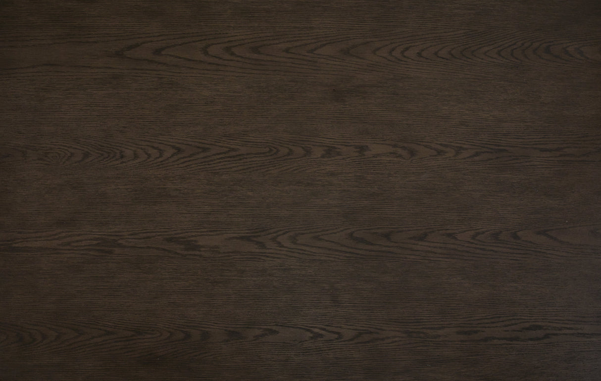 Burkhaus Dining Table and 8 Chairs in Dark Brown by Ashley at Eve Furniture