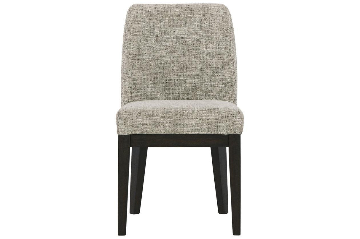 Burkhaus Dark Brown Dining Chair, Set of 2 by Ashley at Eve Furniture