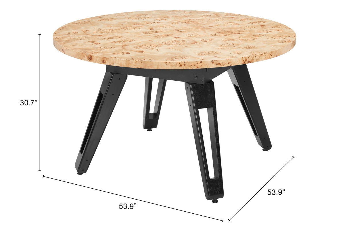 Burl Natural 2 in 1 Table by Zuomod at Eve Furniture