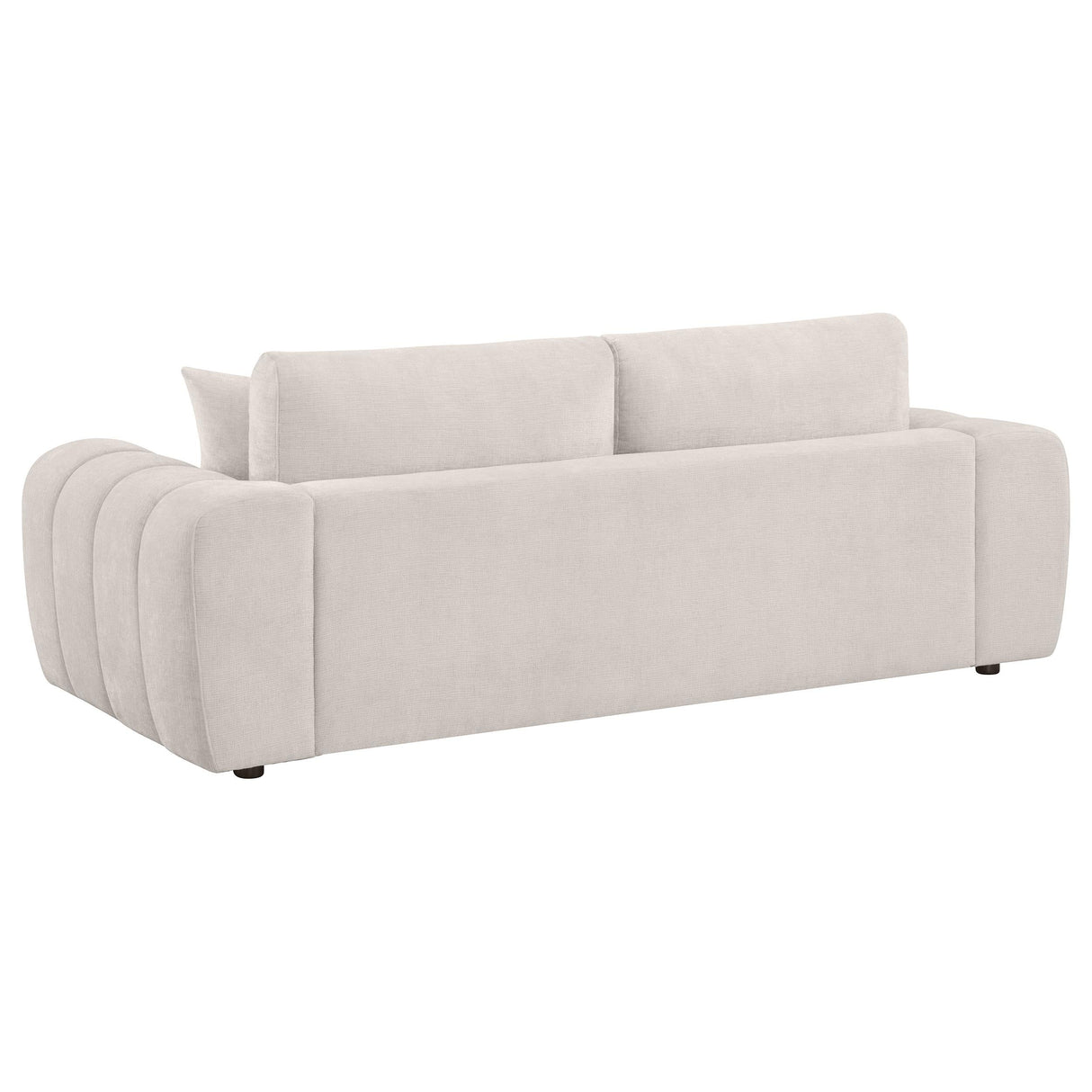 Burnett Chenille Upholstered Wide Arm Sofa Ivory by Coaster at Eve Furniture