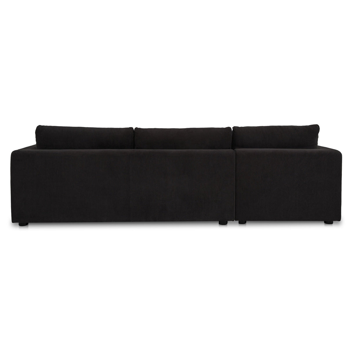 Burrow Black Sleeper Sectional With Left Storage Chaise by Moe's Home at Eve Furniture