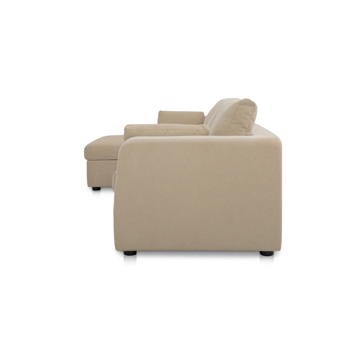 Burrow Sand Sleeper Sectional With Left Storage Chaise by Moe's Home at Eve Furniture
