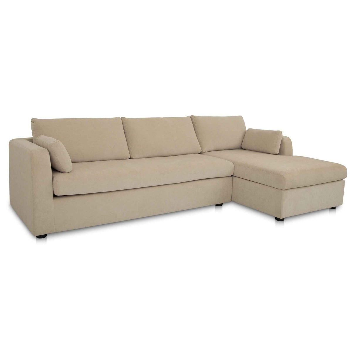 Burrow Sand Sleeper Sectional With Right Storage Chaise by Moe's Home at Eve Furniture