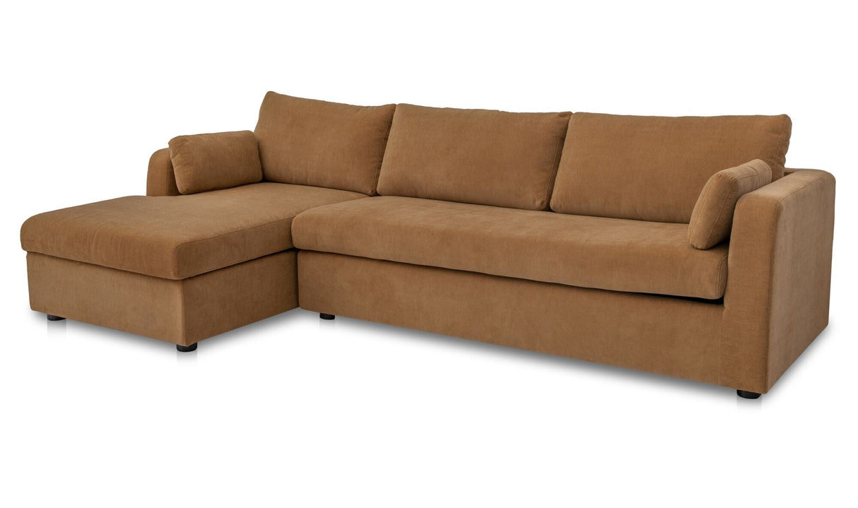 Burrow Sleeper Sectional With Storage Chaise Ginger by Moe's Home at Eve Furniture