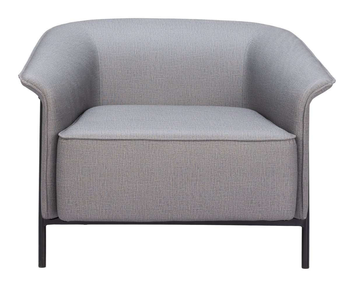 Burry Slate Gray Accent Chair by Zuomod at Eve Furniture