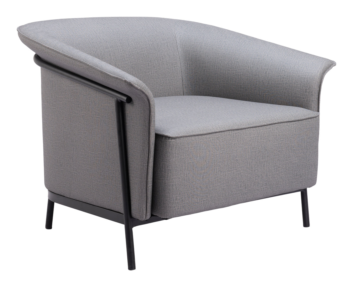 Burry Slate Gray Accent Chair by Zuomod at Eve Furniture
