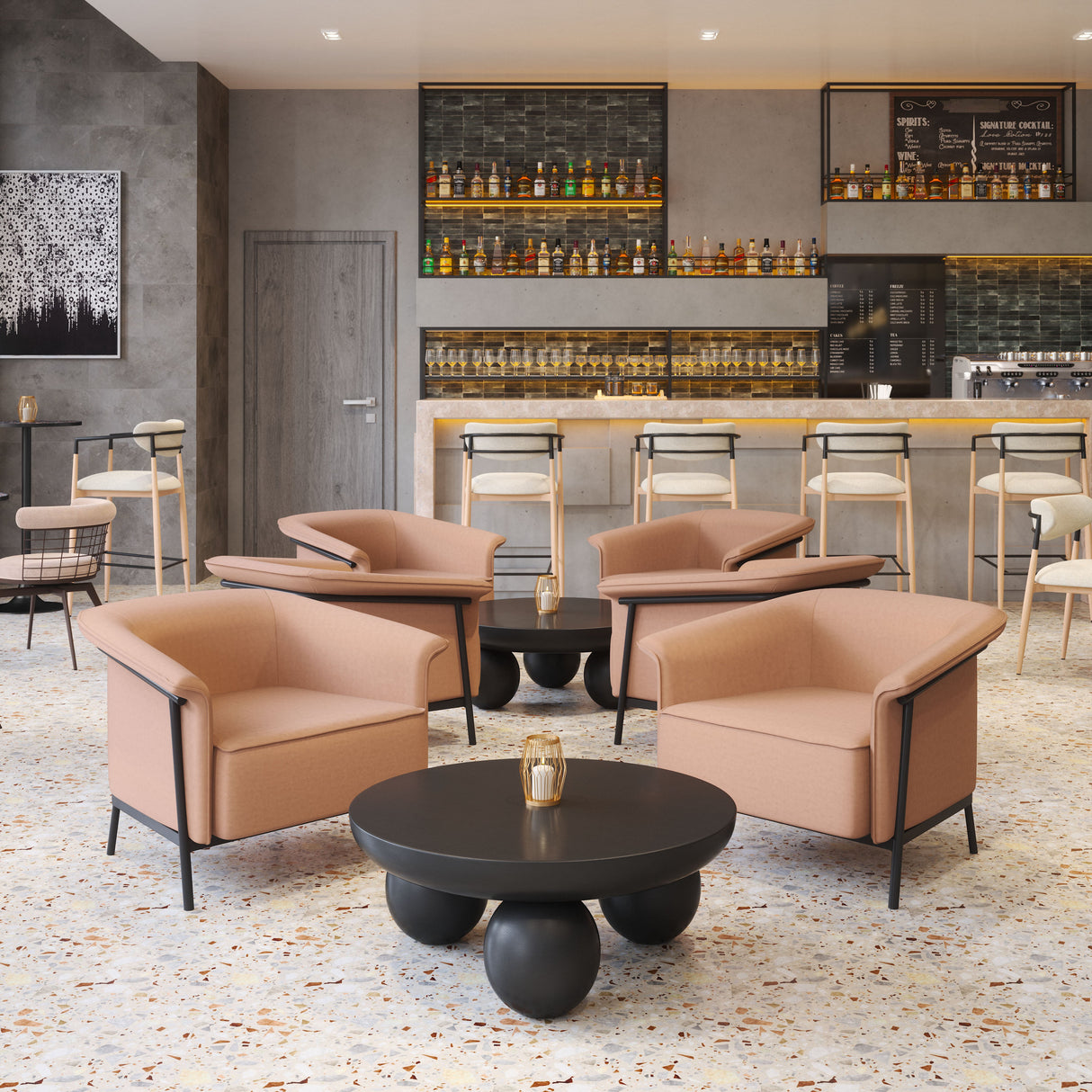 Burry Tan Accent Chair by Zuomod at Eve Furniture