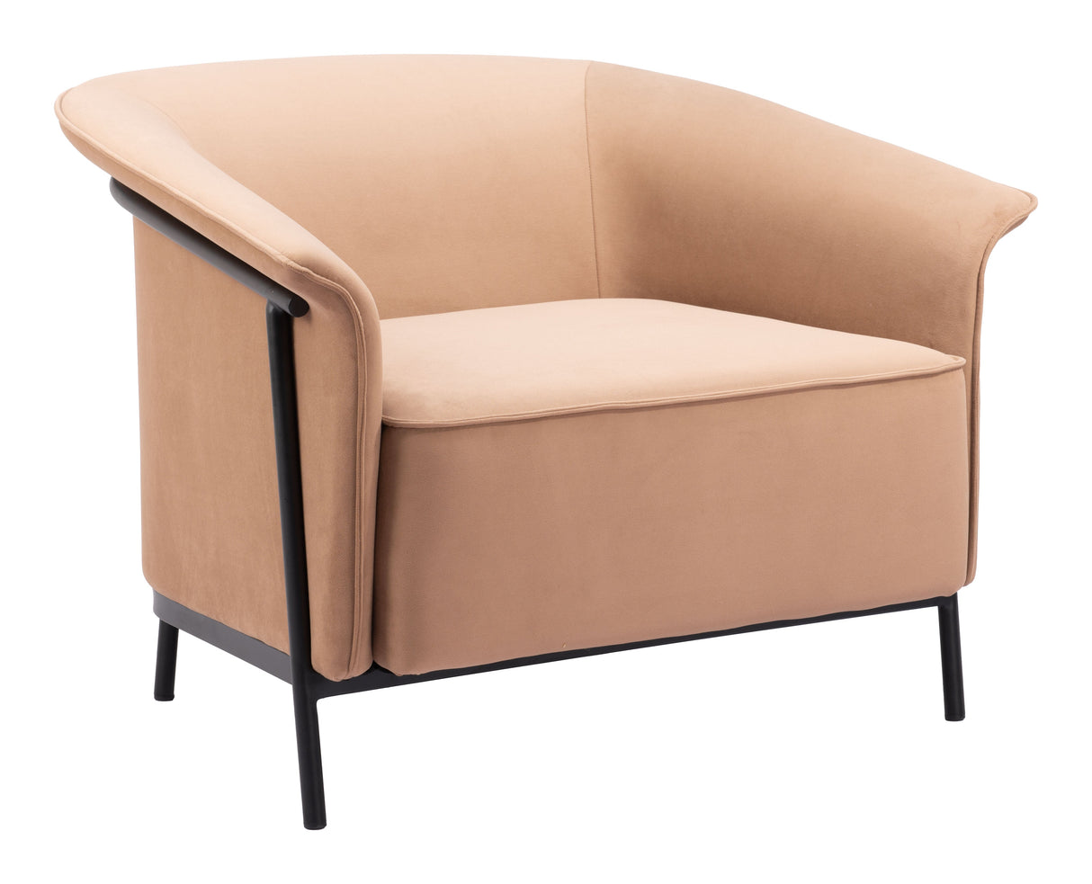 Burry Tan Accent Chair by Zuomod at Eve Furniture