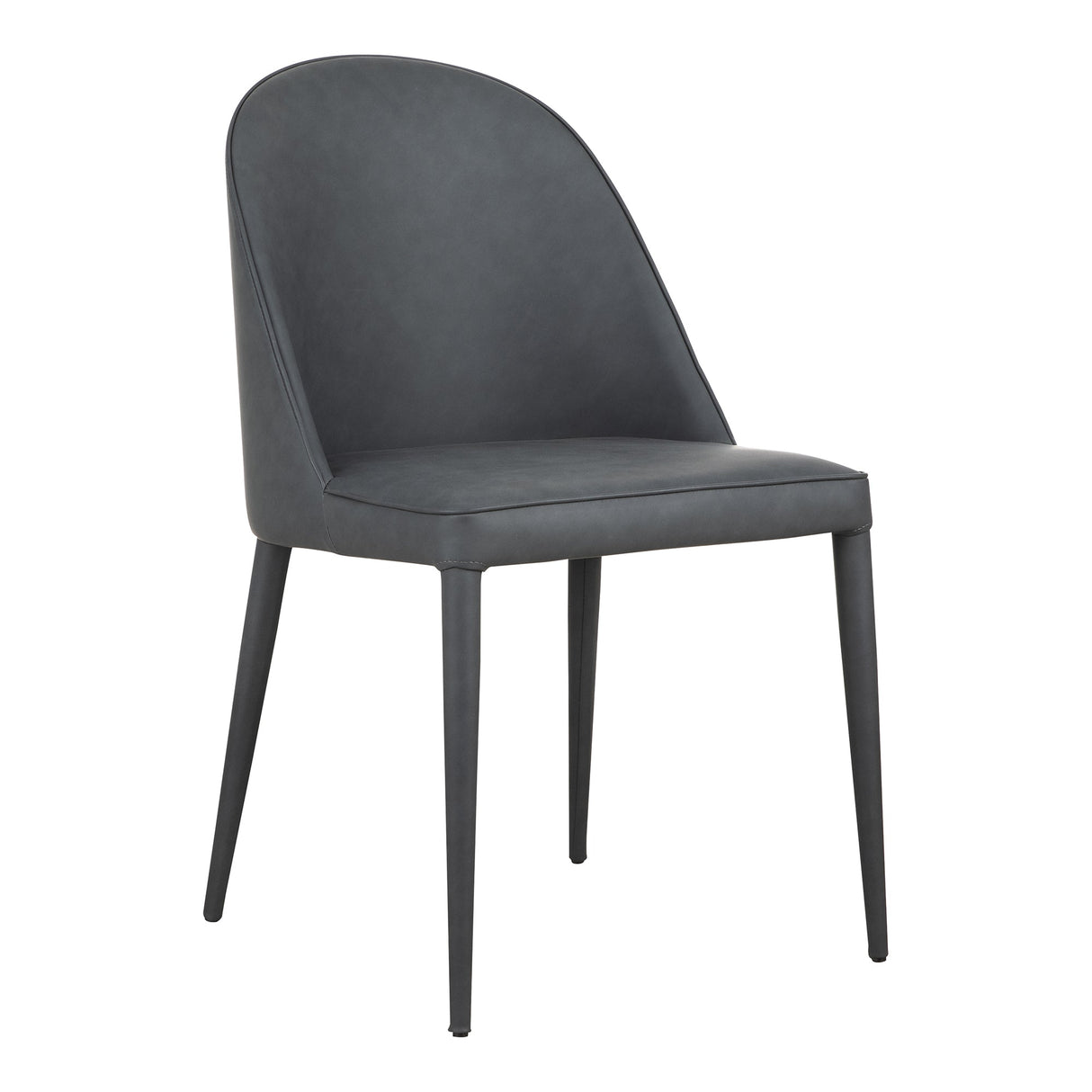 Burton Black Fade Vegan Leather Dining Chair (Set of 2) by MOES at Eve Furniture