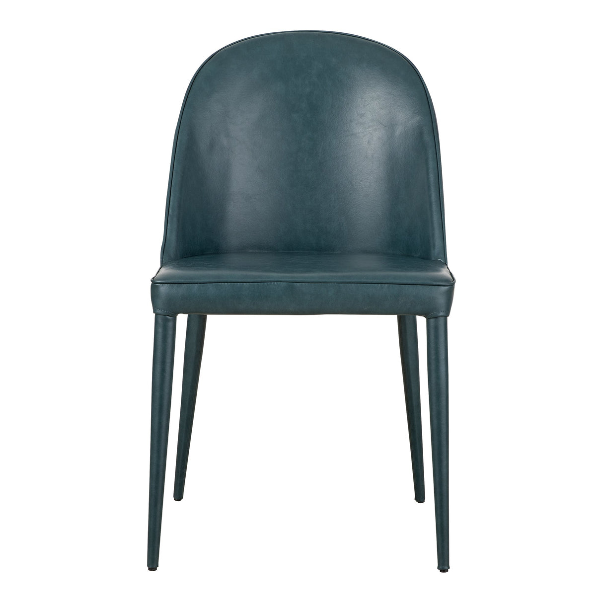 Burton Dark Teal Vegan Leather Dining Chair (Set of 2) by MOES at Eve Furniture