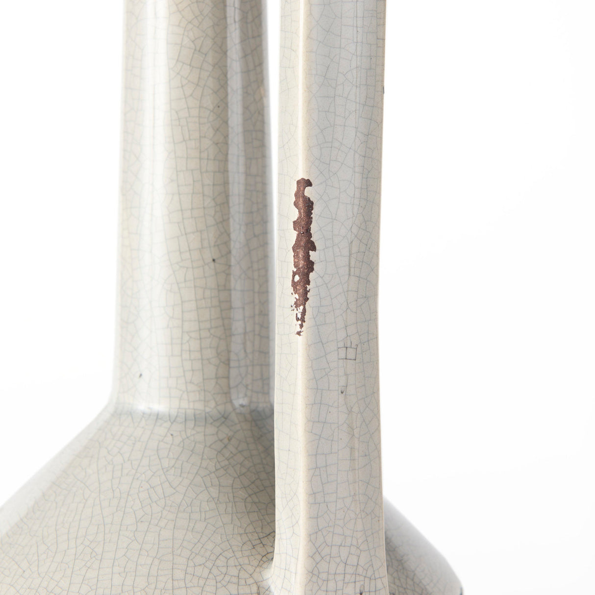 Burton Large Two Tone Gray Ceramic Jug Vase by Mercana at Eve Furniture