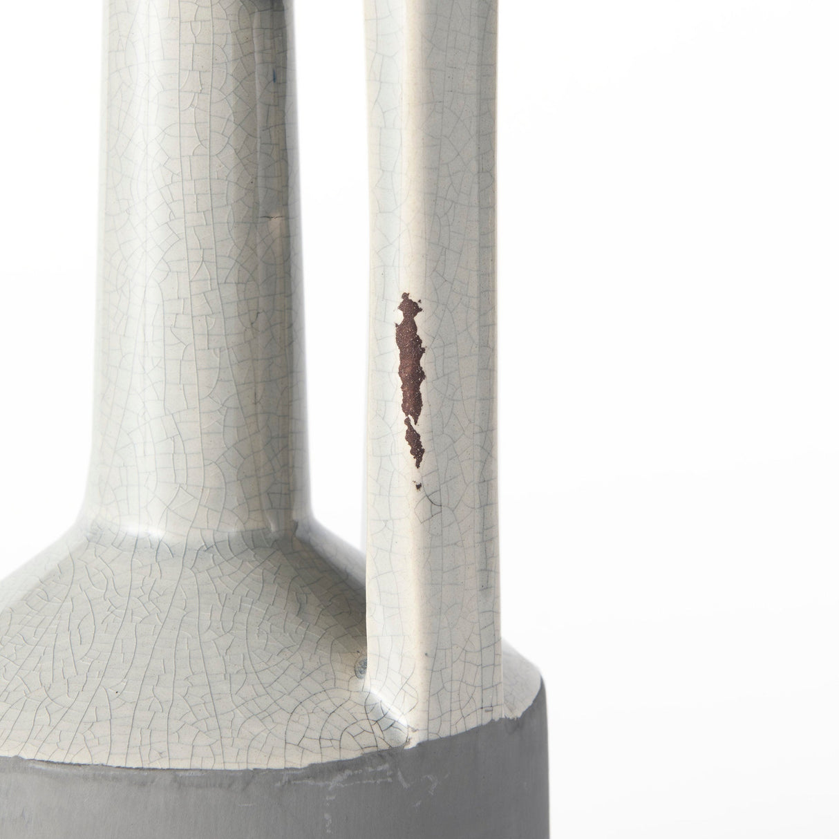 Burton Small Two Tone Gray Ceramic Jug Vase by Mercana at Eve Furniture