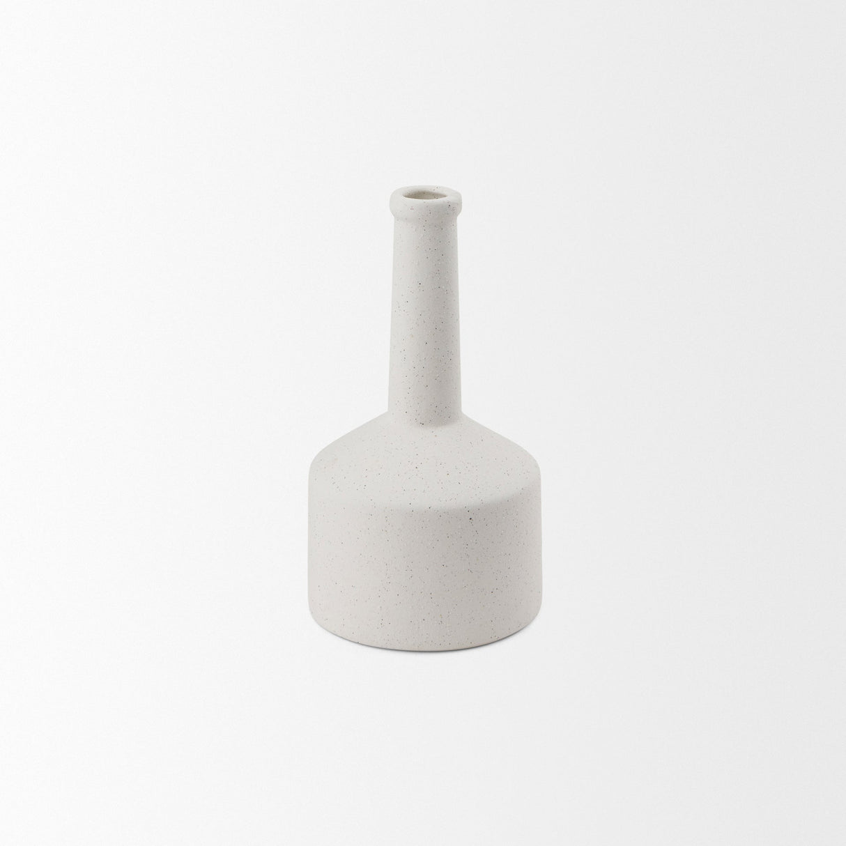 Burton Small White Ceramic Jug Vase by Mercana at Eve Furniture