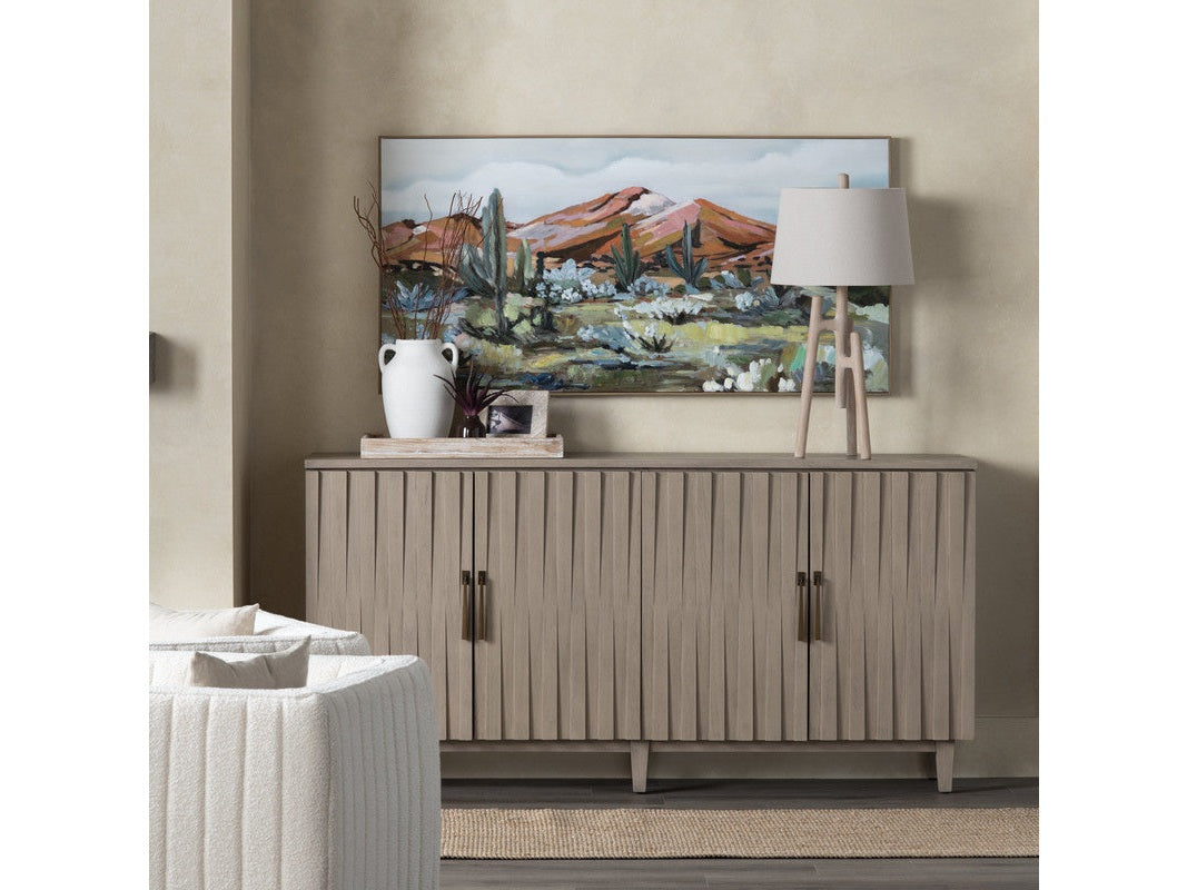 Butler Tan Four-Door Sideboard by Crestview at Eve Furniture