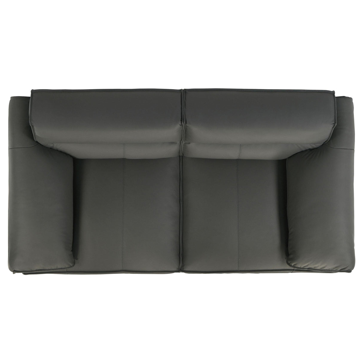 Buxton Graphite Top Grain Leather Upholstered Loveseat by Coaster at Eve Furniture