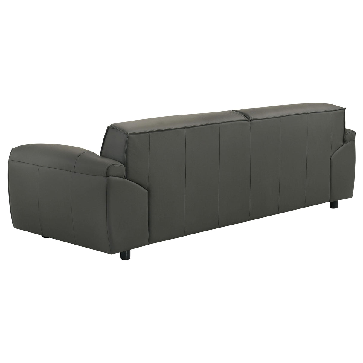 Buxton Graphite Top Grain Leather Upholstered Sofa by Coaster at Eve Furniture