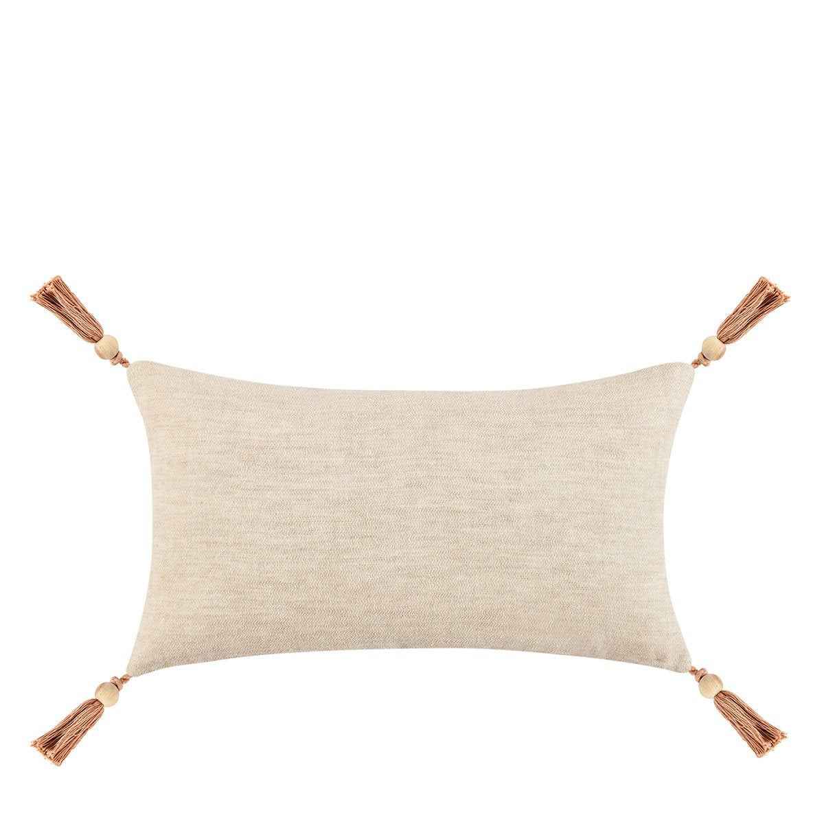 BW Sherry Solid Natural/Hazel 14x26 Throw Pillow (Set of 2) by Classic Home at Eve Furniture