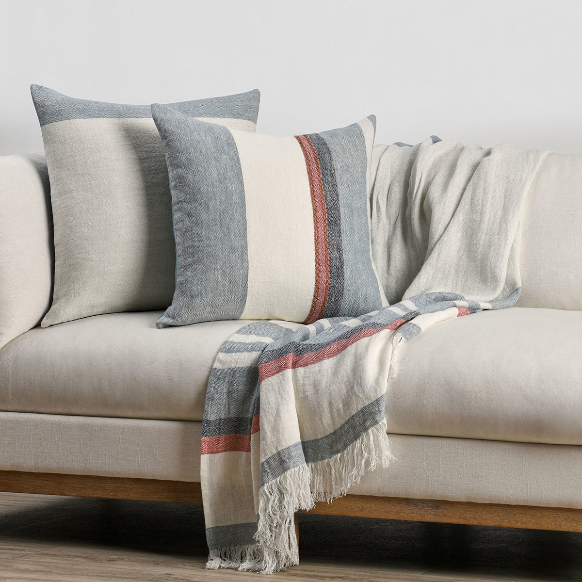 BW Taylor Blue Multi 22x22 Throw Pillow (Set of 2) by Classic Home at Eve Furniture