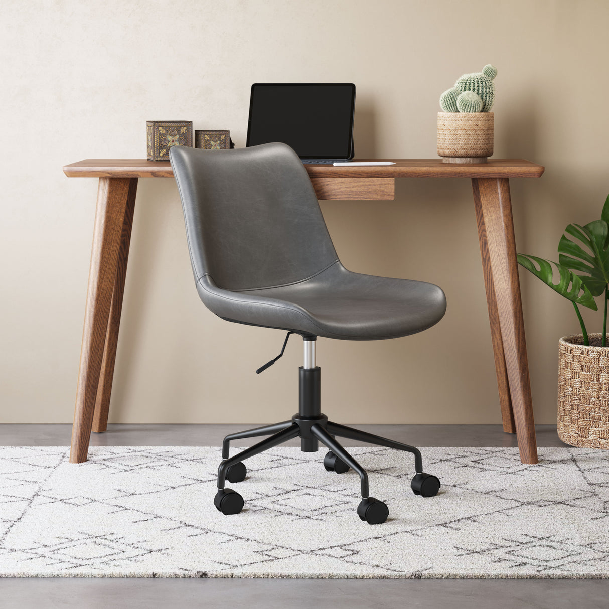 Byron Gray Office Chair by Zuomod at Eve Furniture