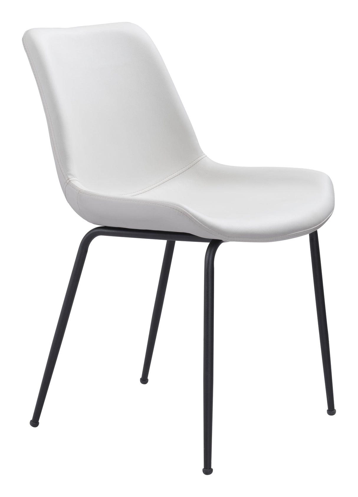 Byron White Dining Chair (Set of 2) by Zuomod at Eve Furniture