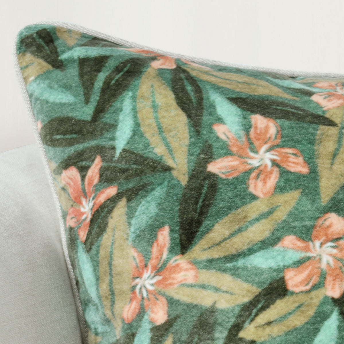 CA Lamia Green Multi 22x22 Throw Pillow (Set of 2) by Classic Home at Eve Furniture