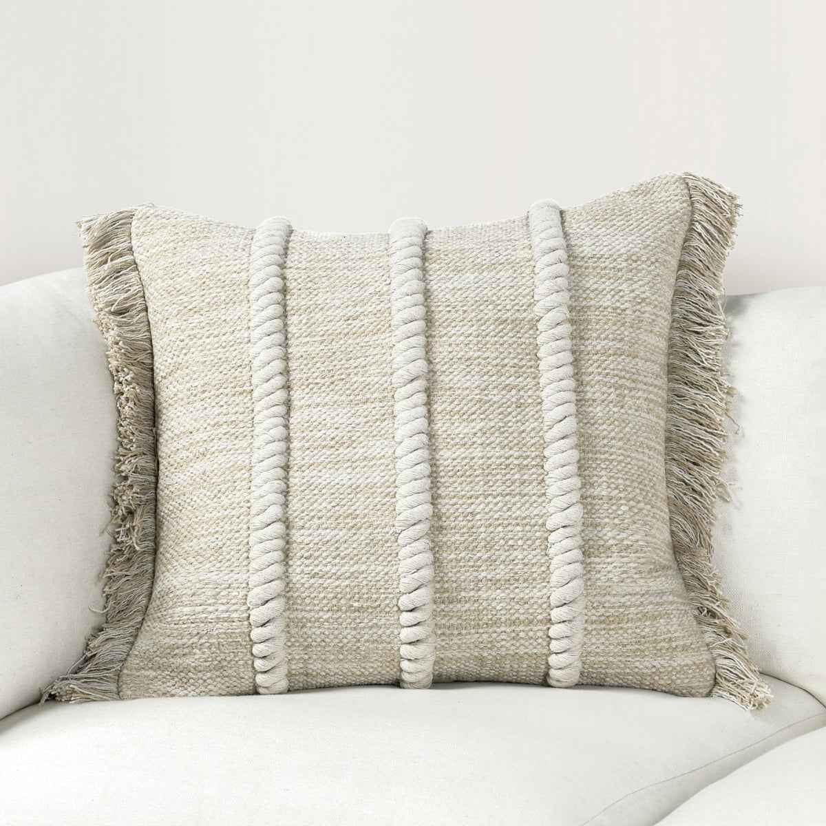 CA Lucera Natural Multiple Sizes Throw Pillow (Set of 2) by Classic Home at Eve Furniture