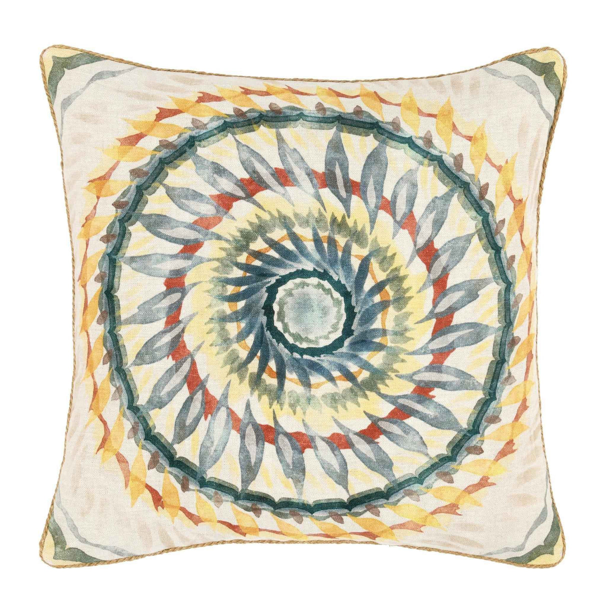 CA Mesta Blue Multi 20x20 Throw Pillow by Classic Home at Eve Furniture