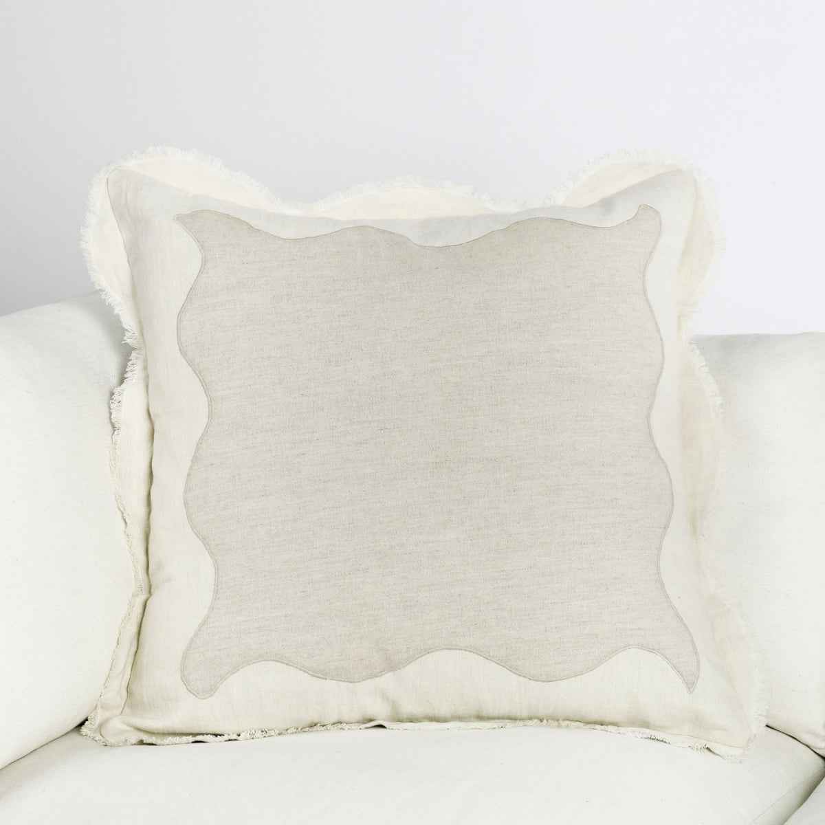 CA Tollo Natural/Ivory Multiple Sizes Throw Pillow by Classic Home at Eve Furniture