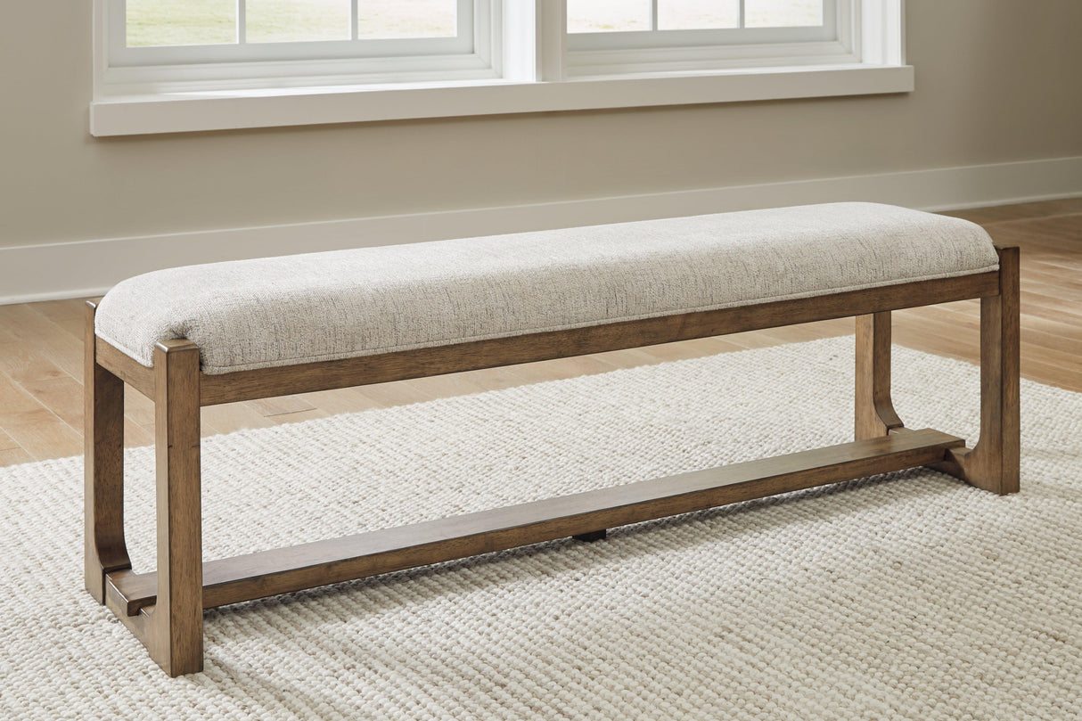 Cabalynn Light Brown 63" Dining Bench by Ashley at Eve Furniture
