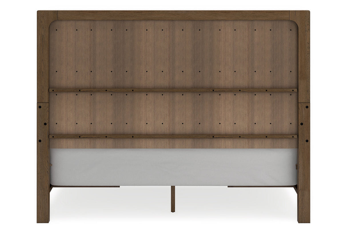 Cabalynn Light Brown California King Storage Platform Bed by Ashley at Eve Furniture