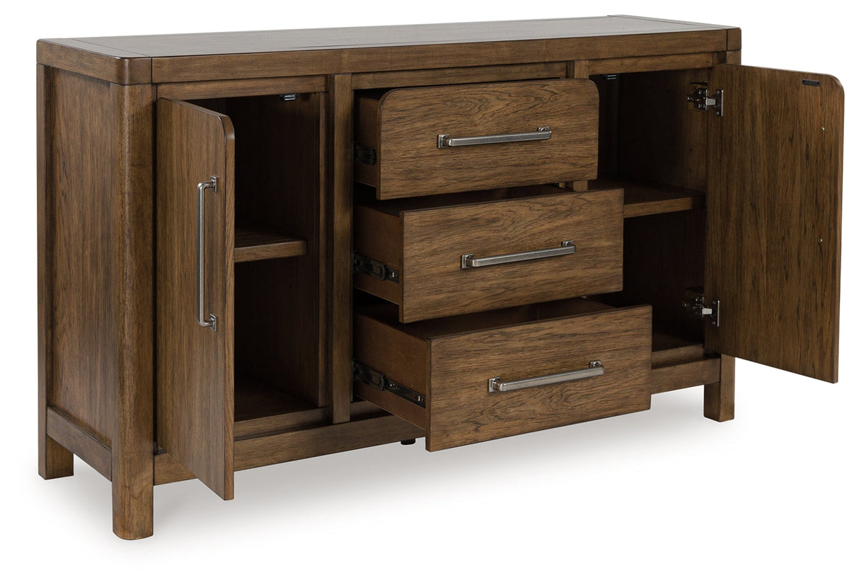 Cabalynn Light Brown Dining Server by Ashley at Eve Furniture
