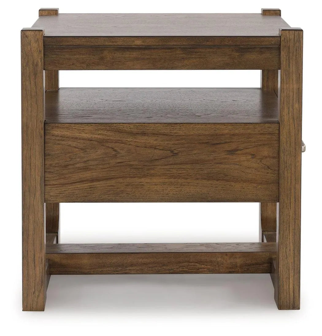 Cabalynn Light Brown End Table by Ashley at Eve Furniture